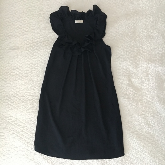 Urban Outfitters Pins and Needles Ruffle Dress Women's XS Black - Picture 2 of 6